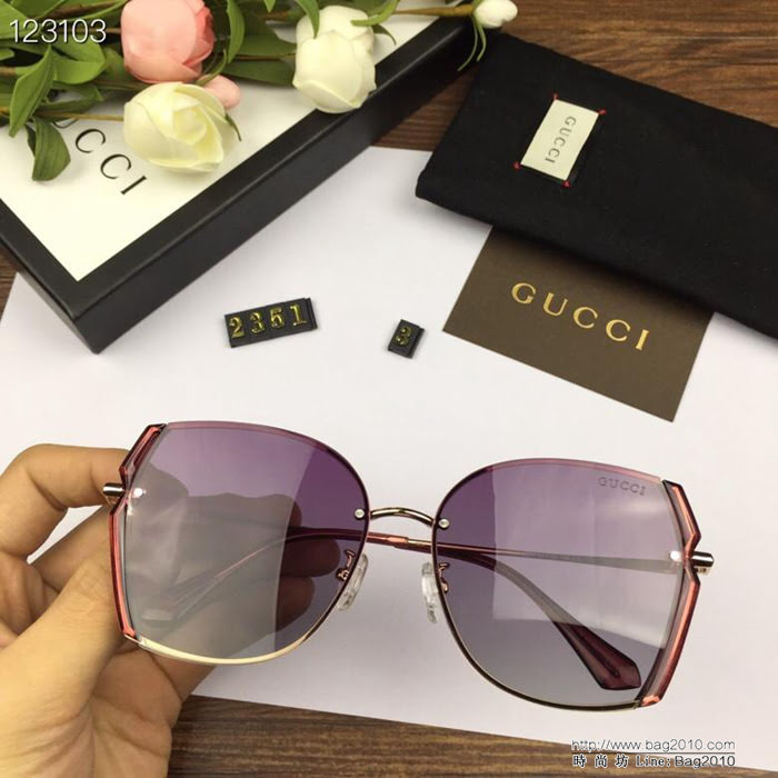 GUCCI古馳 官網同步 歐美風範 原單偏光 女款太陽鏡  lly1434